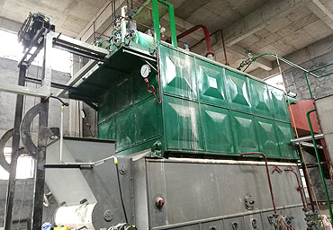 福建溜溜果園6噸快裝鏈條生物質鍋爐項目